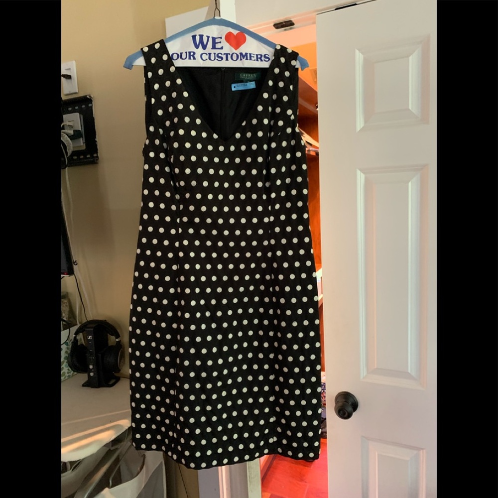 Lauren polka dress only worn once- size 12